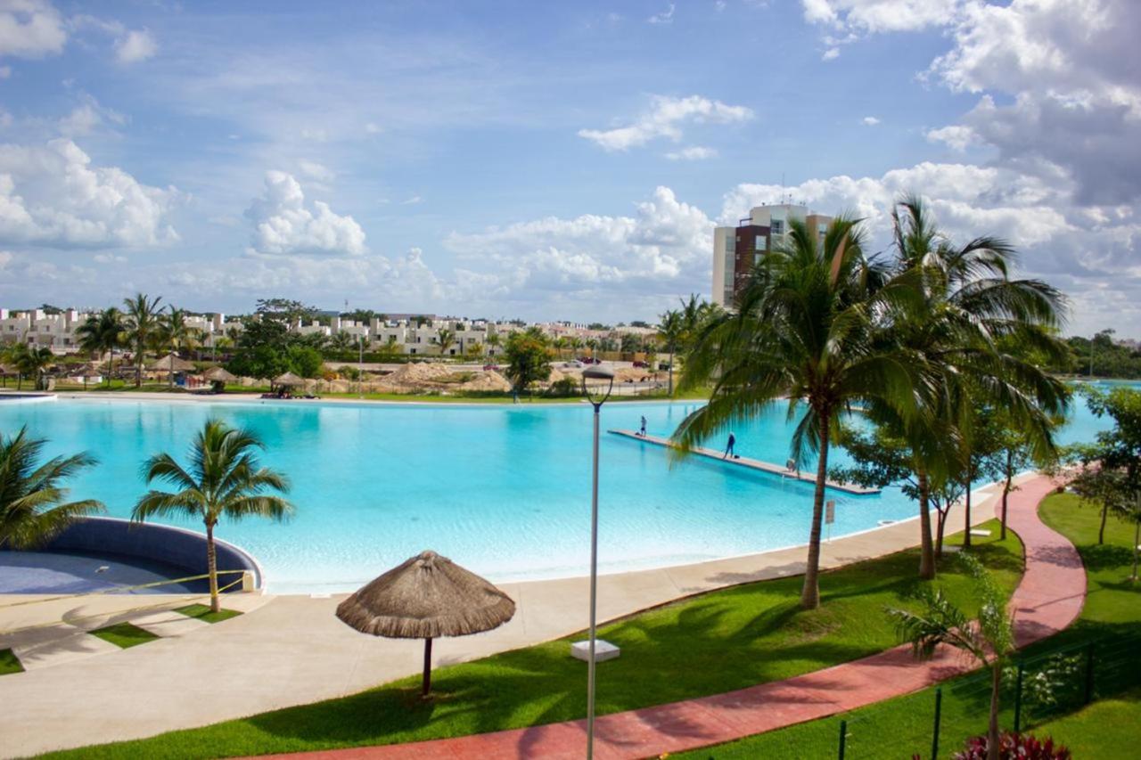 Departamento En Cancun Con 7 Albercas Tipo Playa Y Laguna Zewnętrze zdjęcie